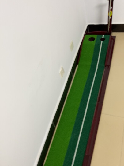 PGM 室内高尔夫实木推杆练习器办公室家庭练习毯成人老人可用 3米练习器+成人推杆+10个球 晒单图