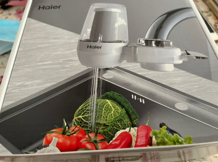 海尔（Haier） 水龙头净水器台式前置净水机家用厨房过滤器自来水可视化反冲洗HSW-LJ101 晒单图