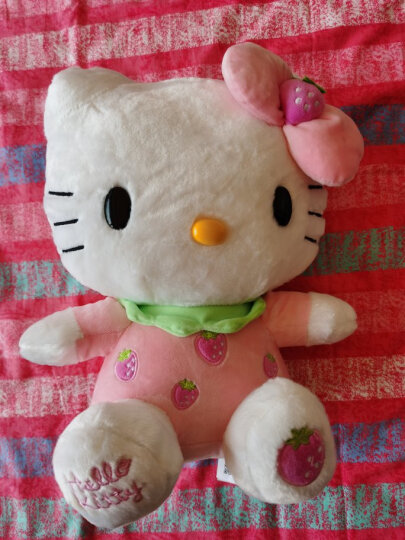 Hello Kitty凯蒂猫 经典系列 KT毛绒玩具公仔玩偶 布娃娃26寸经典坐式KT（红色）KT1421 晒单图