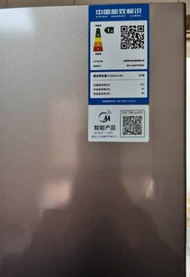 美的(Midea)258升变频一级能效三门家用冰箱风冷无霜小冰箱BCD-258WTPZM(E)雷达感温精准控温节能低噪 晒单图