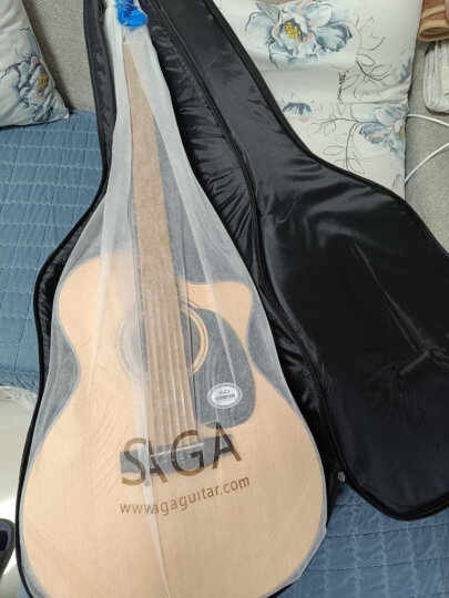 萨伽（SAGA）吉他sf600民谣初学入门男女萨迦木吉他jita萨嘎乐器 41英寸 【初学款】SF600GC原木色 缺角 晒单图