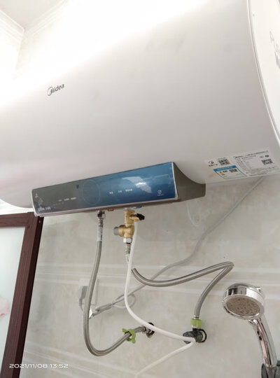 美的(Midea)速热50升电热水器 5.3倍大水量 健康洗 一级节能专利无缝内胆 智能家电F50-15WB5(Y) 晒单图
