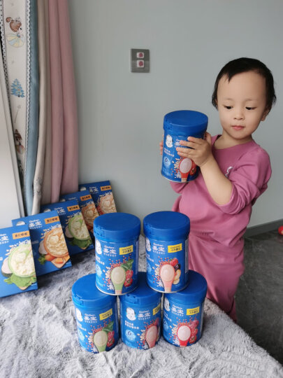 嘉宝(Gerber)婴儿辅食 混合蔬菜营养谷物米粉 宝宝高铁米糊2段250g(6-36个月适用) 晒单图