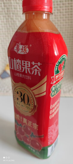 华旗 山楂果茶 果肉饮料 400ml*12瓶 晒单图