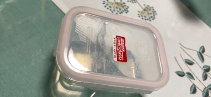 乐扣乐扣 分隔耐热玻璃保鲜盒微波炉专用饭盒 密封便当盒餐盒零食品水果盒 冰箱冰冻储物收纳整理盒子 630ml 晒单图