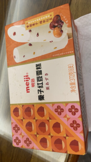 明治（meiji）栗子红豆雪糕 62g*6支 彩盒装（新旧包装随机发货） 晒单图
