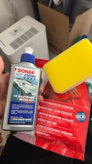 索纳克斯（SONAX）德国进口水晶车蜡汽车通用液体蜡疏水上光养护去污划痕特级抛光蜡 1号蜡250ml【纯蜡】 晒单图