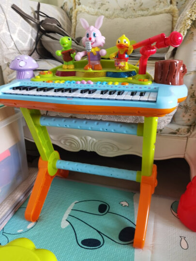汇乐玩具电子琴儿童钢琴初学者1-3岁婴幼儿新生儿玩具音乐早教玩具弹唱录音37键男孩女孩玩具乐器生日礼物 晒单图