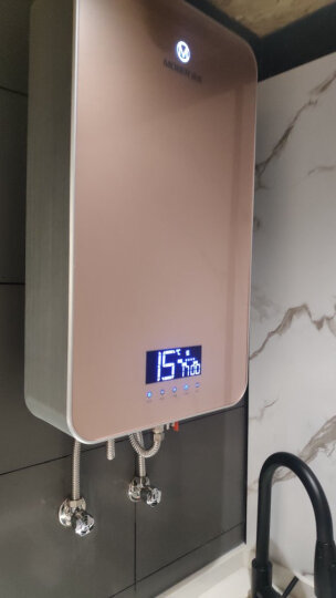 沐克（MOKER）电热水器 全智能恒温声控解放双手 即热式家用电热水器淋浴洗澡立式双胆速热储水大水量 X3-16L/7KW/黑色 晒单图