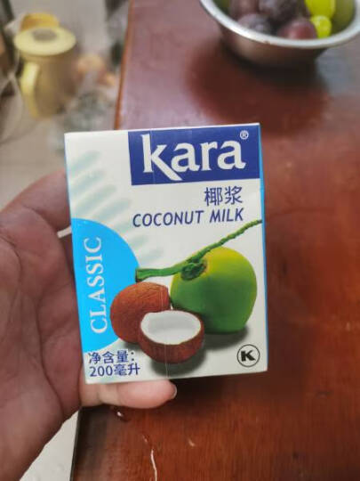 kara佳乐椰浆进口椰子汁家用小包椰汁西米露 甜品奶茶店烘焙材料200ml 晒单图