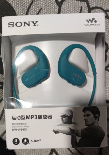 索尼（SONY）NW-WS413防水游泳跑步运动mp3音乐播放器一体耳机 4G(柠檬绿) 晒单图