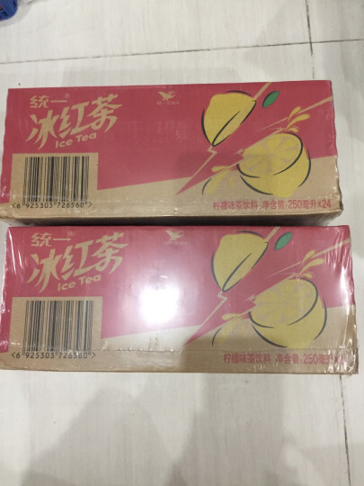 统一 冰红茶（柠檬味红茶饮料） 250ml*24/箱 整箱装 新旧包装交替发货 晒单图