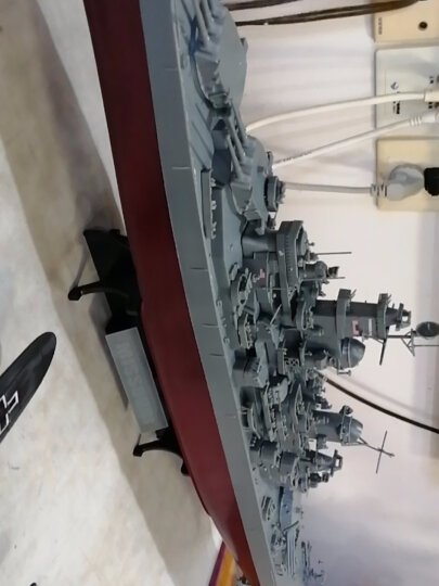 小号手拼装军舰航母仿真模型拼装1\/350 战舰世界航空母舰船模俾斯麦号战列舰提尔皮茨密苏里模型船 1/350密苏里 晒单图