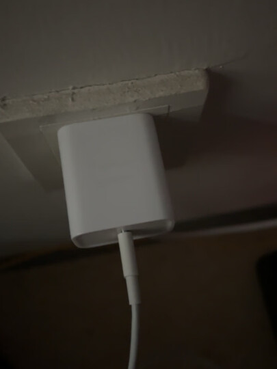 毕亚兹 苹果手机充电器 安卓快充充电头 数据线充电插头 支持平板华为小米三星OPPO 3口USB数字显示黑色 晒单图