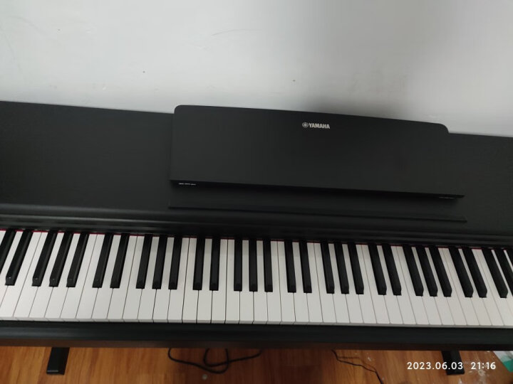 雅马哈新款电钢琴YDP145/164B电子钢琴88键重锤数码钢琴印尼进口144升级款 YDP144B黑色官方标配+全套配件 晒单图