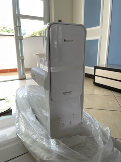 海尔(Haier)净水器 家用直饮机 不插电无废水自来水过滤器 超滤净水机HU603-5(A)软化版 净化升级 晒单图