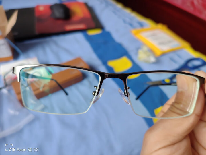 目匠 防辐射近视眼镜男女款 超轻眼镜框架防蓝光护目镜 5169 镜架+1.61变色片 晒单图