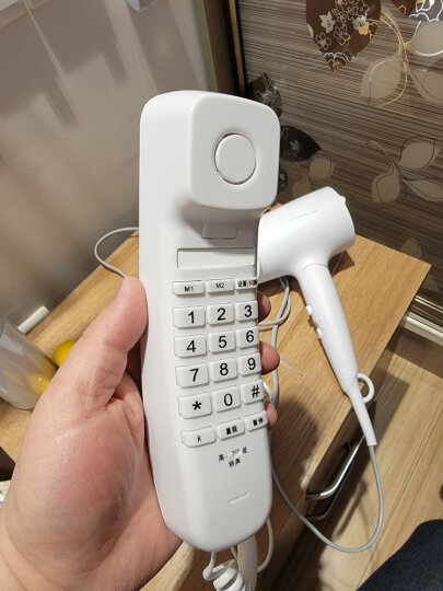TCL电话机 9A 有绳家用电话面包机固定座机小挂机电梯卫生间厨房桌壁两用酒店铃声音量可调 9A白色单机 晒单图