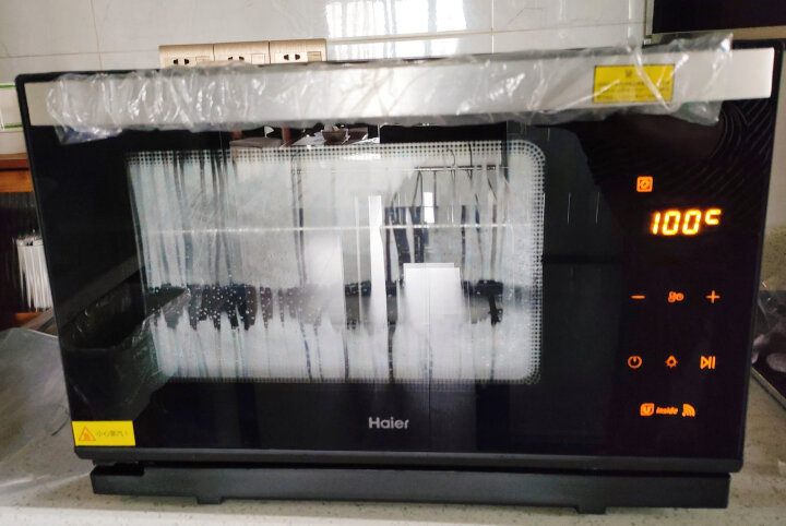 海尔（Haier）电烤箱XNO28-PIK 家用烘焙多功能 蒸箱 wifi智能 嫩烤箱 粉色ANO-28 晒单图