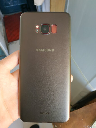 邦克仕(Benks)三星Galaxy S8手机壳手机保护套 S8磨砂全包保护壳 S8保护壳 棒棒糖系列 透蓝色 晒单图