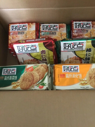 好吃点 香脆杏仁饼108g饼干零食小吃早餐糕点心下午茶食品 晒单图