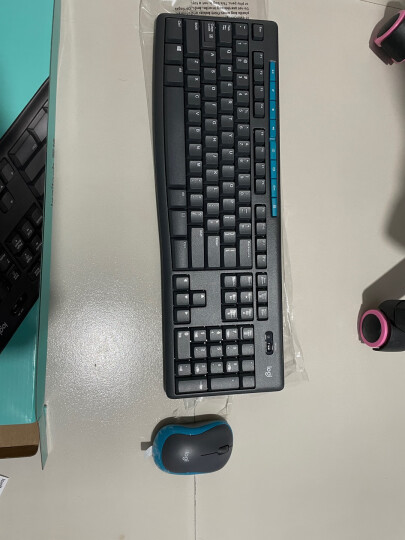 罗技（Logitech）MK275 键鼠套装 无线键鼠套装 办公键鼠套装 全尺寸 商务键鼠套装 带无线2.4G接收器 黑蓝色 晒单图