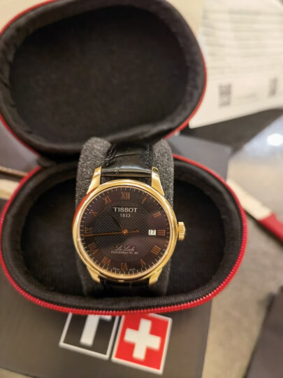 天梭（TISSOT）瑞士手表 力洛克系列腕表 皮带机械男表 T006.407.36.053.00 晒单图