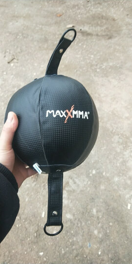 MaxxMMA 迈玛 标准速度梨球拳击球搏击速度球悬挂式反弹球发泄球天地球门框球拳速球 悬挂式梨球+可调节原木速度球板 送打气筒 晒单图