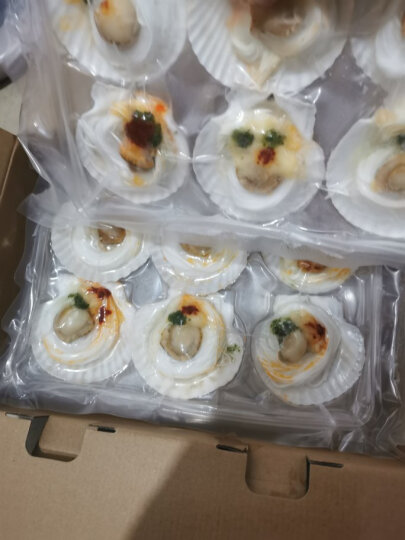 獐子岛 冷冻蒜蓉粉丝扇贝400g 12只 虾夷扇贝 烧烤食材 海鲜 生鲜 晒单图