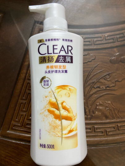 清扬（CLEAR）男士去屑洗发水清爽控油型500g 青柠薄荷醇蓬松洗头膏C罗 晒单图