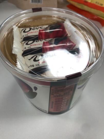 德芙Dove香浓黑巧克力分享碗装 252g 代言人同款办公室零食礼物(新旧包装随机发放) 晒单图