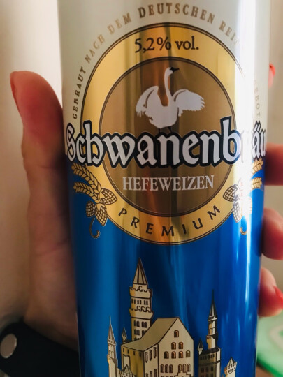 天鹅城堡(Schwanenbrau)小麦白啤酒500ml*8听礼盒装 德国原罐进口 麦香四溢 晒单图