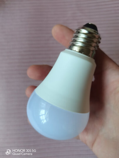 欧普照明（OPPLE）led灯泡球泡高亮 持久 球泡 灯泡照明节能灯 3瓦【E14小灯头-适用吊灯水晶灯】 白光 晒单图