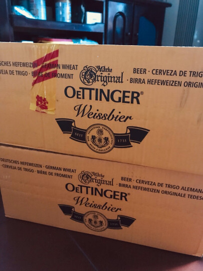 奥丁格小麦白啤酒500ml*12听礼盒装 德国原装进口（日期：日-月-年） 晒单图