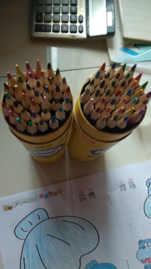 真彩(TRUECOLOR)24色油性彩铅原木六角杆彩色铅笔学生绘画涂色画笔画具画材美术套装送儿童小学生生日礼物036 晒单图