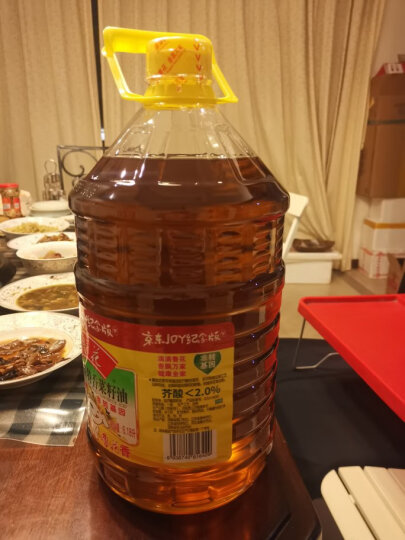 鲁花 食用油 低芥酸特香菜籽油 5L  /桶  （新老包装随机发放） 晒单图