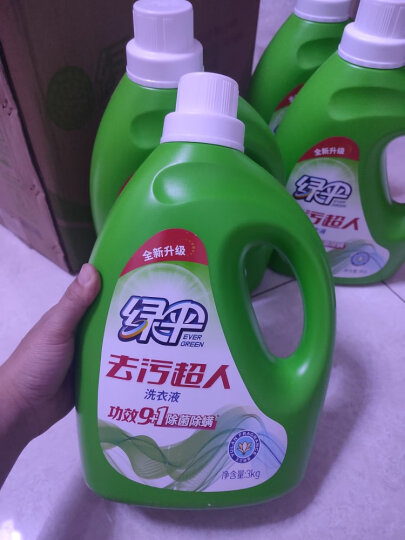 绿伞去污超人除菌除螨洗衣液3kg（玉兰幽香） 深层清洁中性机洗手洗 晒单图