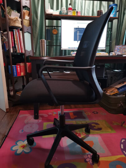 得力（deli）简约舒适办公椅 特色椅背 人体工学电脑椅 职员网布椅子 4901 晒单图