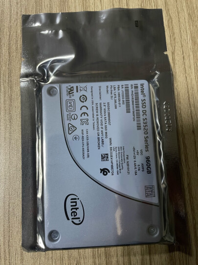intel 英特尔 DC S3520数据中心SSD固态硬盘MLC颗粒SATA3接口 S3520 960G 晒单图