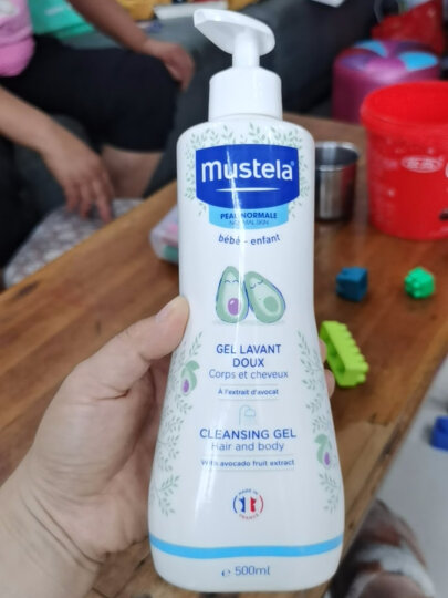 妙思乐（Mustela）儿童洗护套装（洗发水沐浴露二合一500ml+身体乳300ml ）法国进口 晒单图