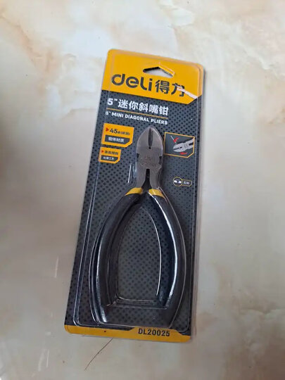 得力(deli) 迷你钳模型钳高达模型剪水口钳耳机维修工具电子剪钳电子钳4.5英寸 DL2705 晒单图