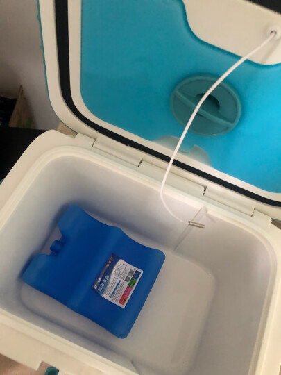 ICERS 保温箱车载药品胰岛素冷藏箱保鲜箱 40升 内置温度计款 蓝白色 晒单图