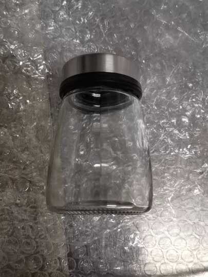 宏达 玻璃调味瓶套装密封调料瓶 厨房用品调味盒调料收纳罐无铅玻璃网孔调味罐 盐味精糖罐 透明盖款1只装 晒单图