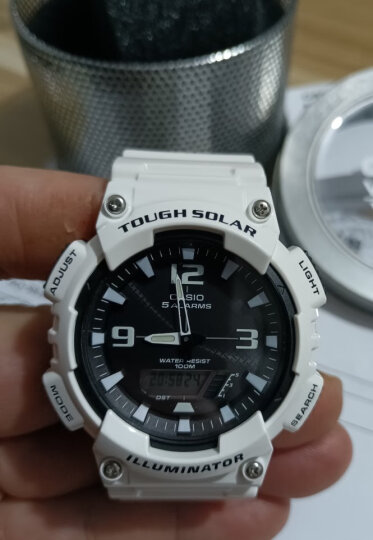 卡西欧（CASIO）手表 男表女表学生表户外运动太阳能双显电子表防水石英表 AQ-S810W-3A 晒单图