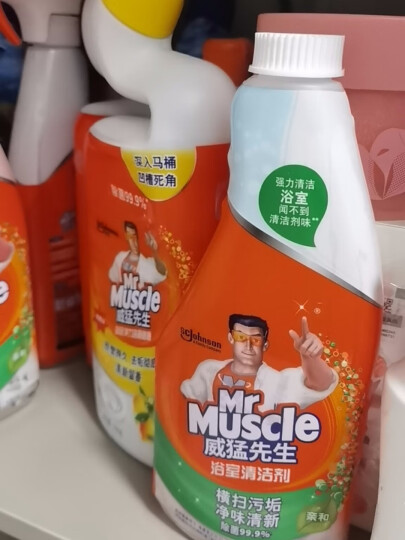威猛先生（Mr Muscle）浴室清洁剂 500g 去除水垢 皂垢 瓷砖清洁剂（新老包装随机发货） 晒单图