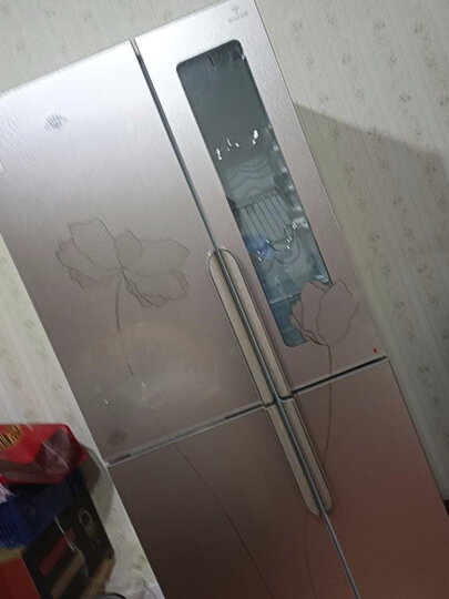 尊贵（ZUNGUI）BCD-358CA 358升 铜管十字对开门冰箱 家用多门四门 透视窗电冰箱 荷韵金透视窗 晒单图