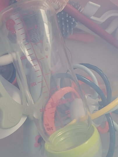 贝亲(Pigeon) 奶瓶 玻璃奶瓶 新生儿 宽口径玻璃奶瓶 婴儿奶瓶 240ml（绿色瓶盖）AA91 自然实感L码 晒单图