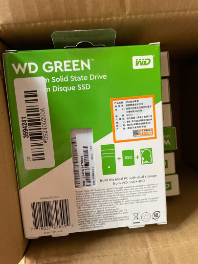 西部数据（WD) 120GB SSD固态硬盘 SATA3.0 Green系列 家用普及版 高速 低耗能 晒单图