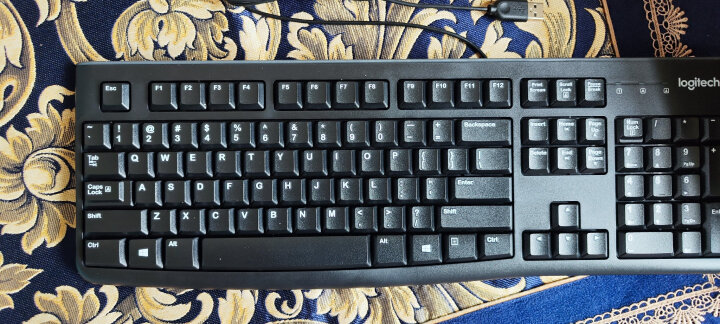 罗技（Logitech）K120 键盘 有线键盘 办公键盘 全尺寸 黑色U口 晒单图