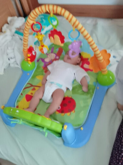 澳贝AUBY婴幼儿童玩具森林脚踏钢琴健身架 早教运动安抚摇铃0-3-6个月新生儿用品礼盒0-1岁宝宝满月生日礼物 晒单图